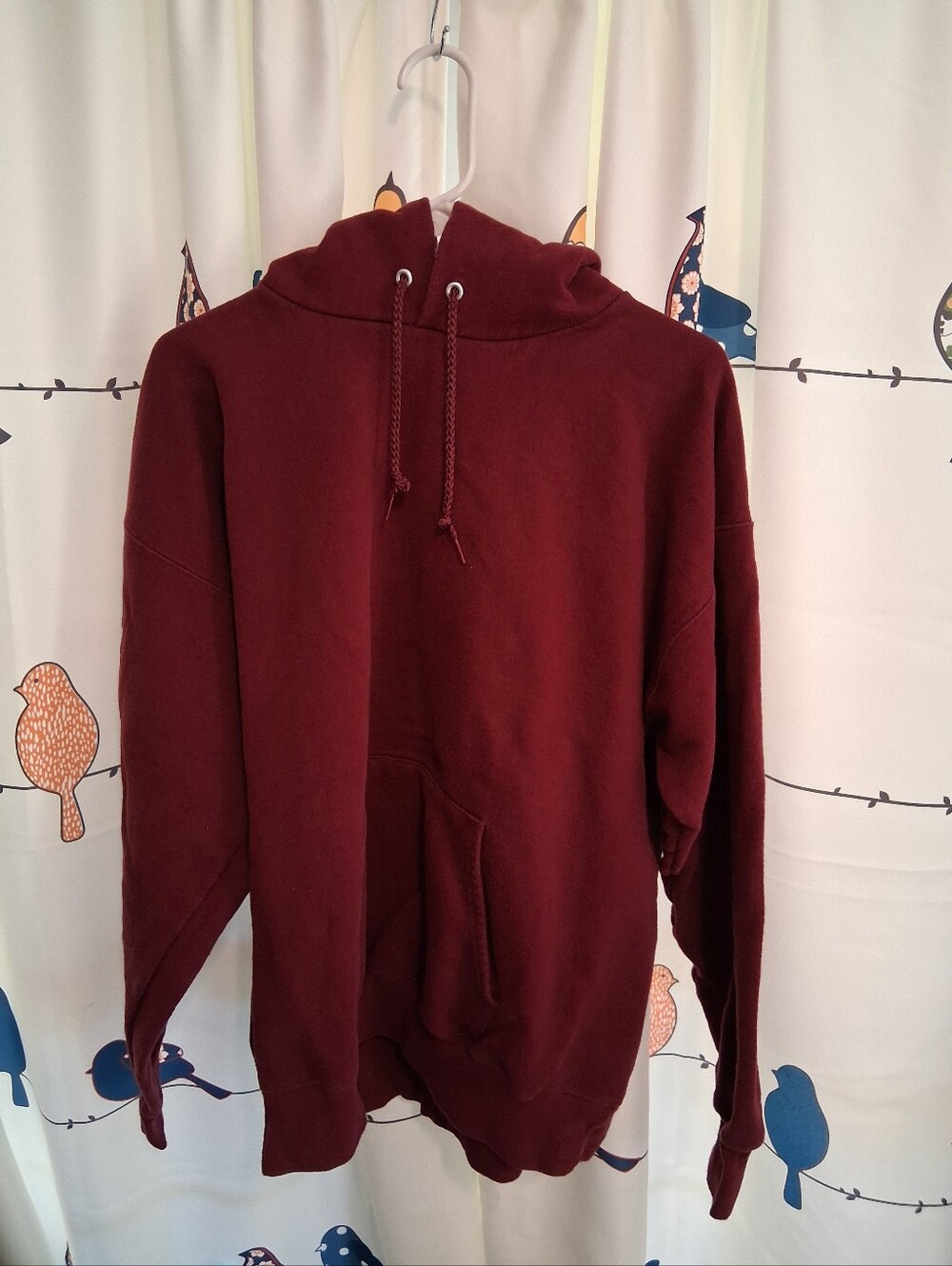 Hanes Men's Maroon Crewneck Pullover Sweater Size L